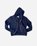 Stud Zip Hoodie in Dusk Blue by PHIPPS