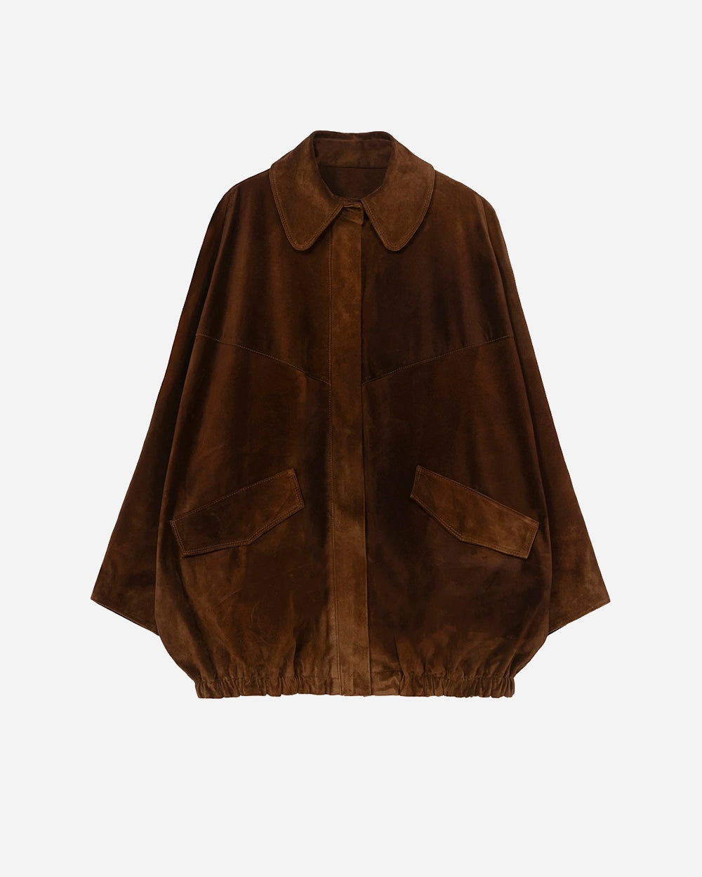 Suede Batwing Jacket in Brandy by CORDERA