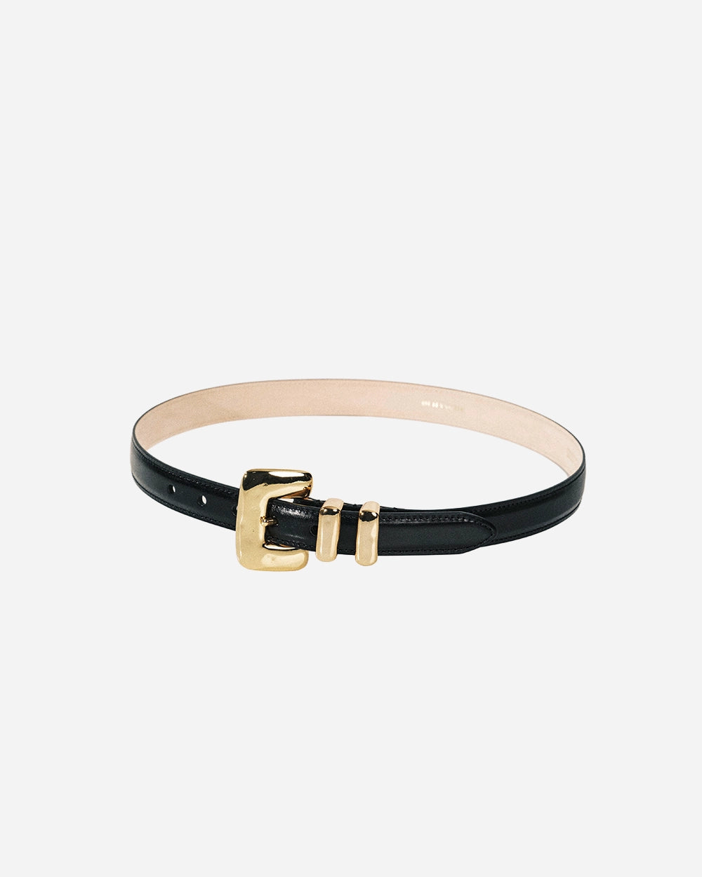 Tetra Gold Leather Belt by Déhanche