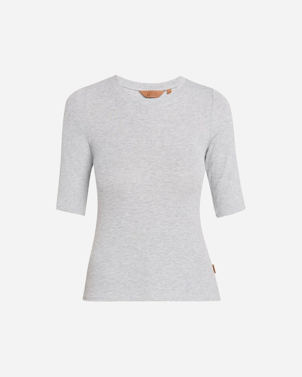 The Rib Elbow Crew in Heather Grey by Jamie Haller