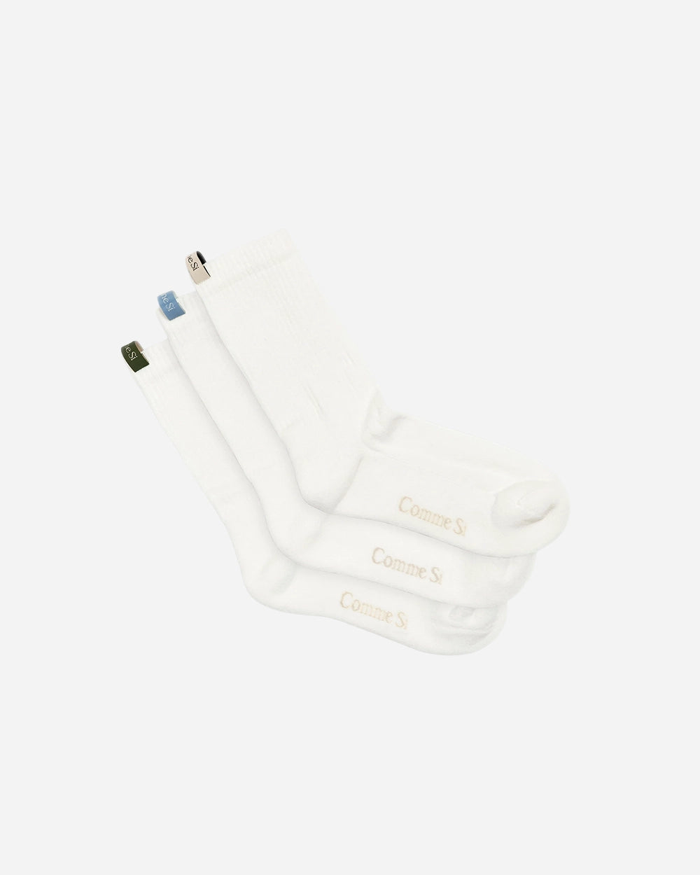 The Tube Sock in White by Comme Si