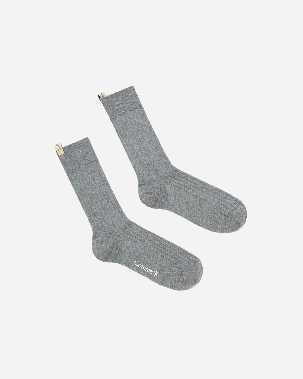 The Yves Sock in Heather Grey by Comme Si