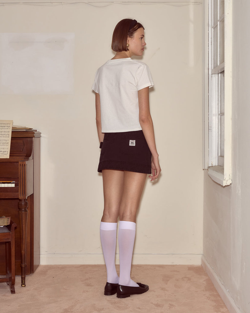 Diamond Monogram Tee by Bode