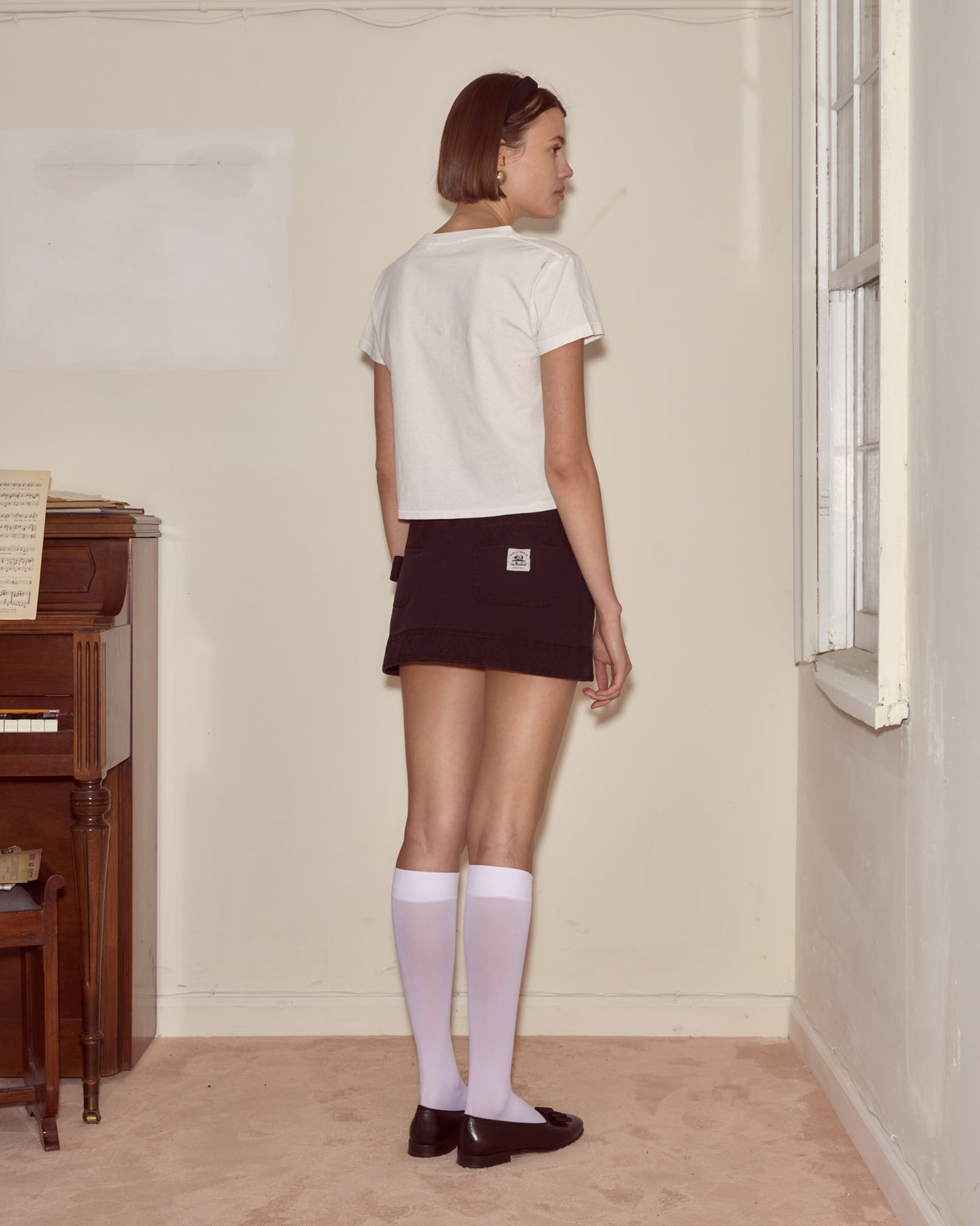 Diamond Monogram Tee by Bode