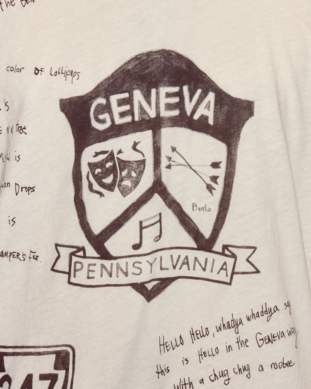 Coat of arms with 'Geneva, Pennsylvania' text on a light background