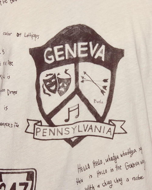 Coat of arms with 'Geneva, Pennsylvania' text on a light background