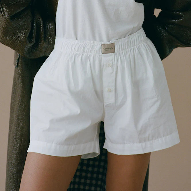 La Boxer Classica in White by Comme Si