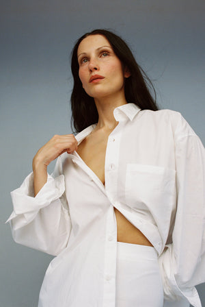 Big Button Up in White by Gil Rodriguez