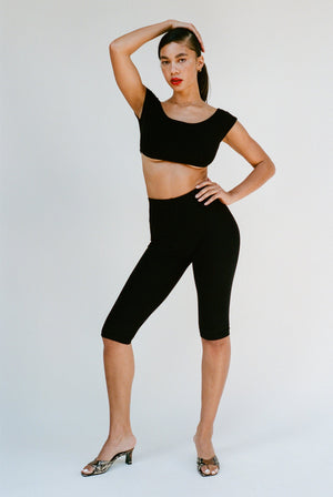 Capri Legging in Black