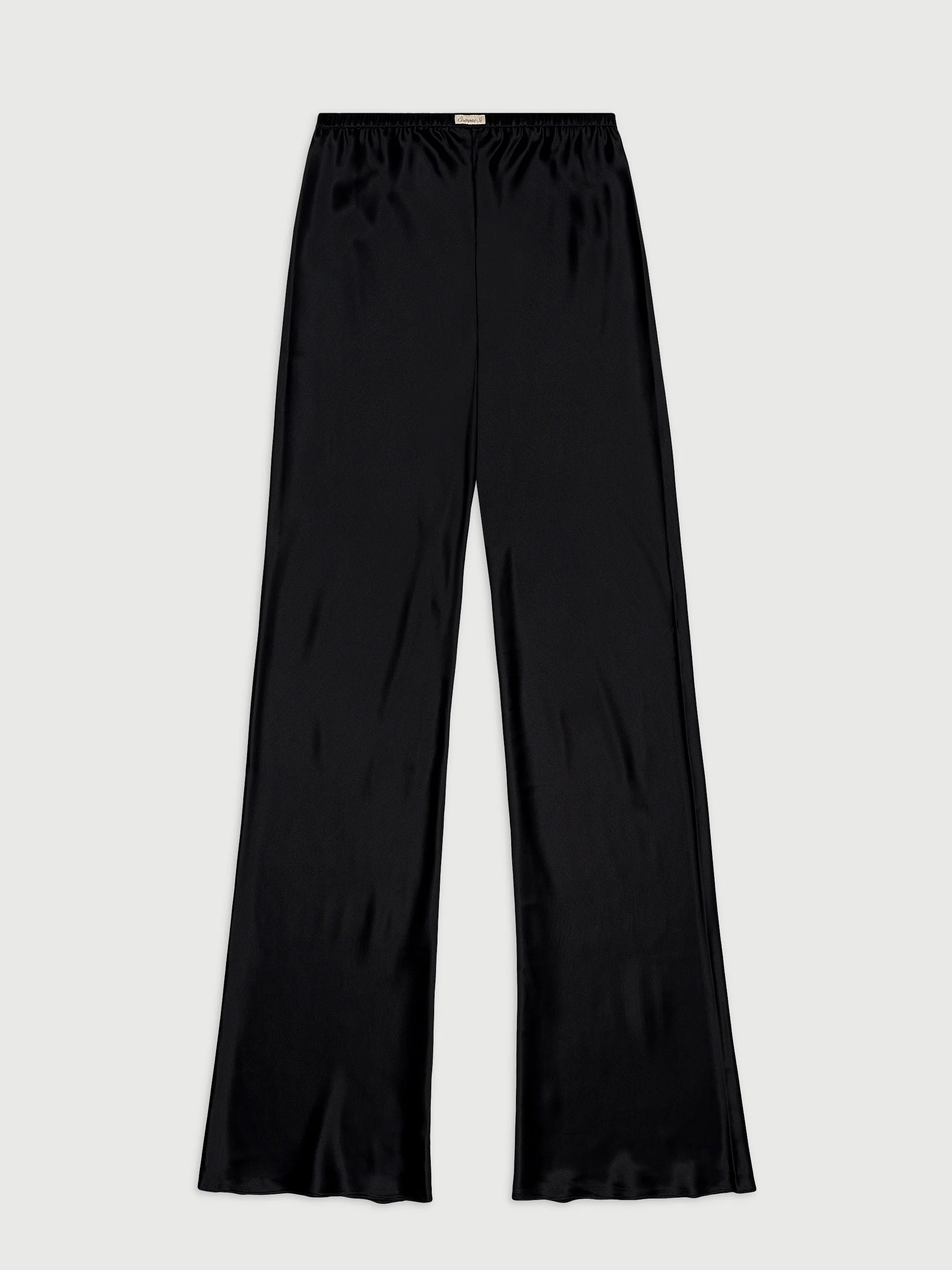 Silk Bias Pant in Black by Comme Si