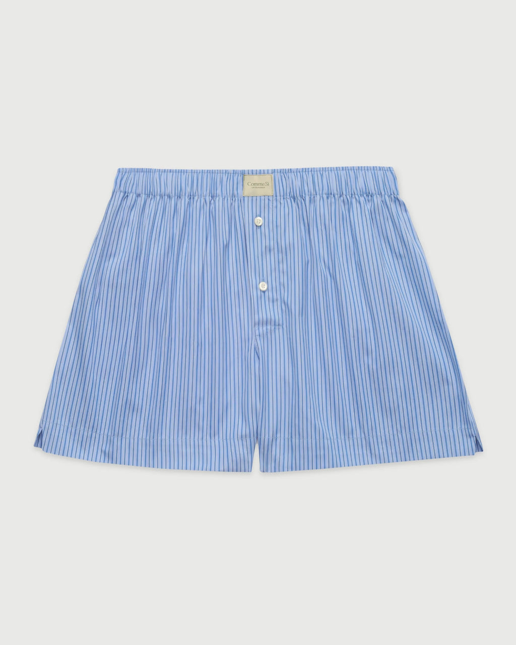 Comme Si La Boxer Classica in Celeste Stripe