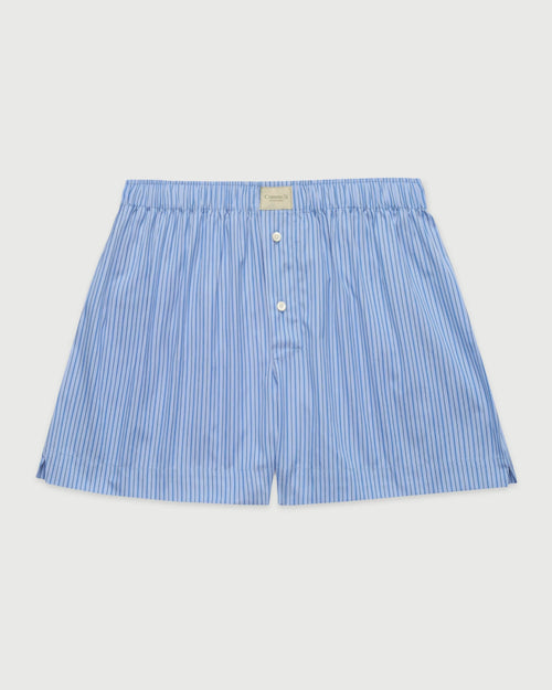 Comme Si La Boxer Classica in Celeste Stripe
