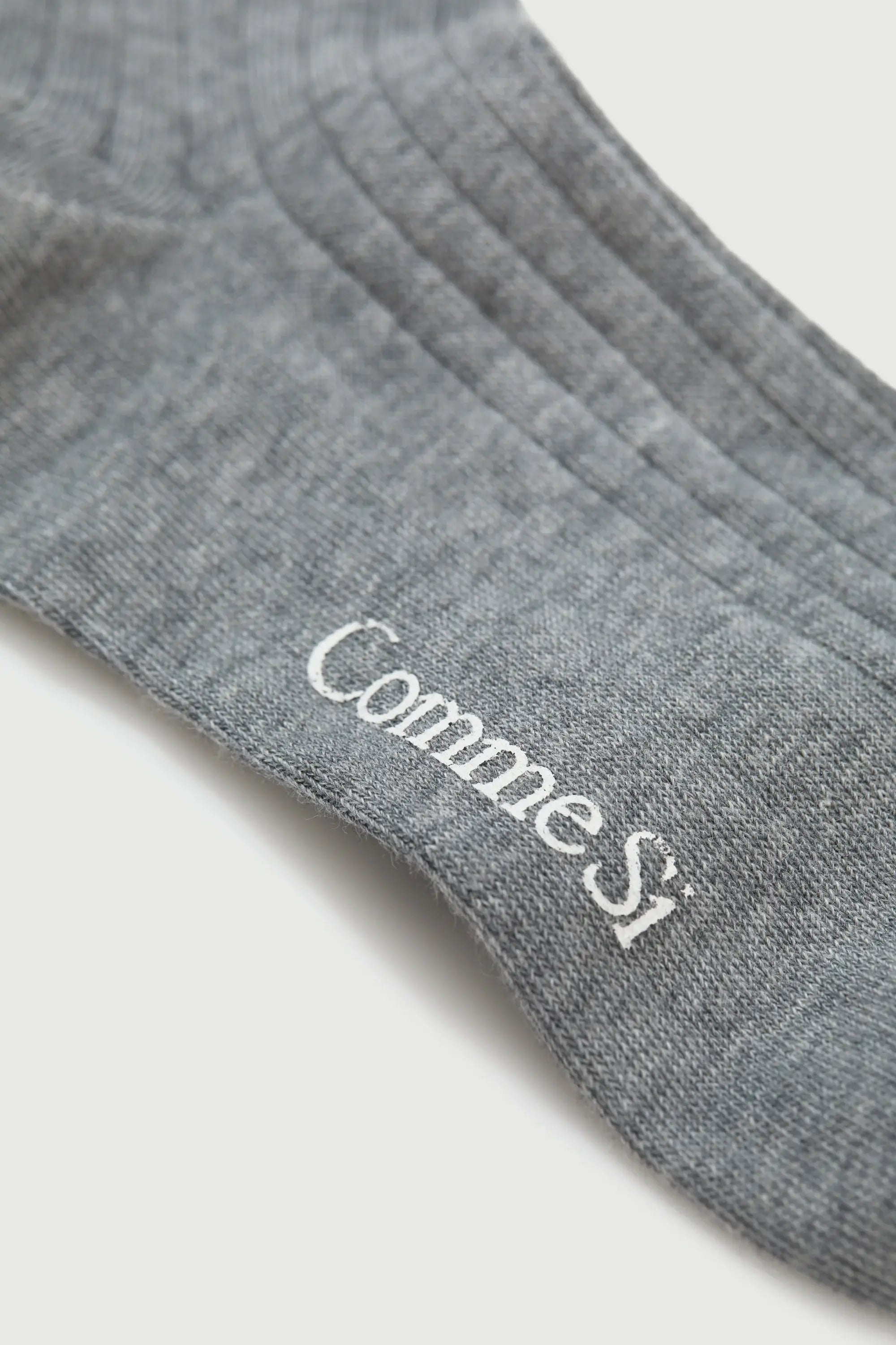 The Yves Sock in Heather Grey by Comme Si