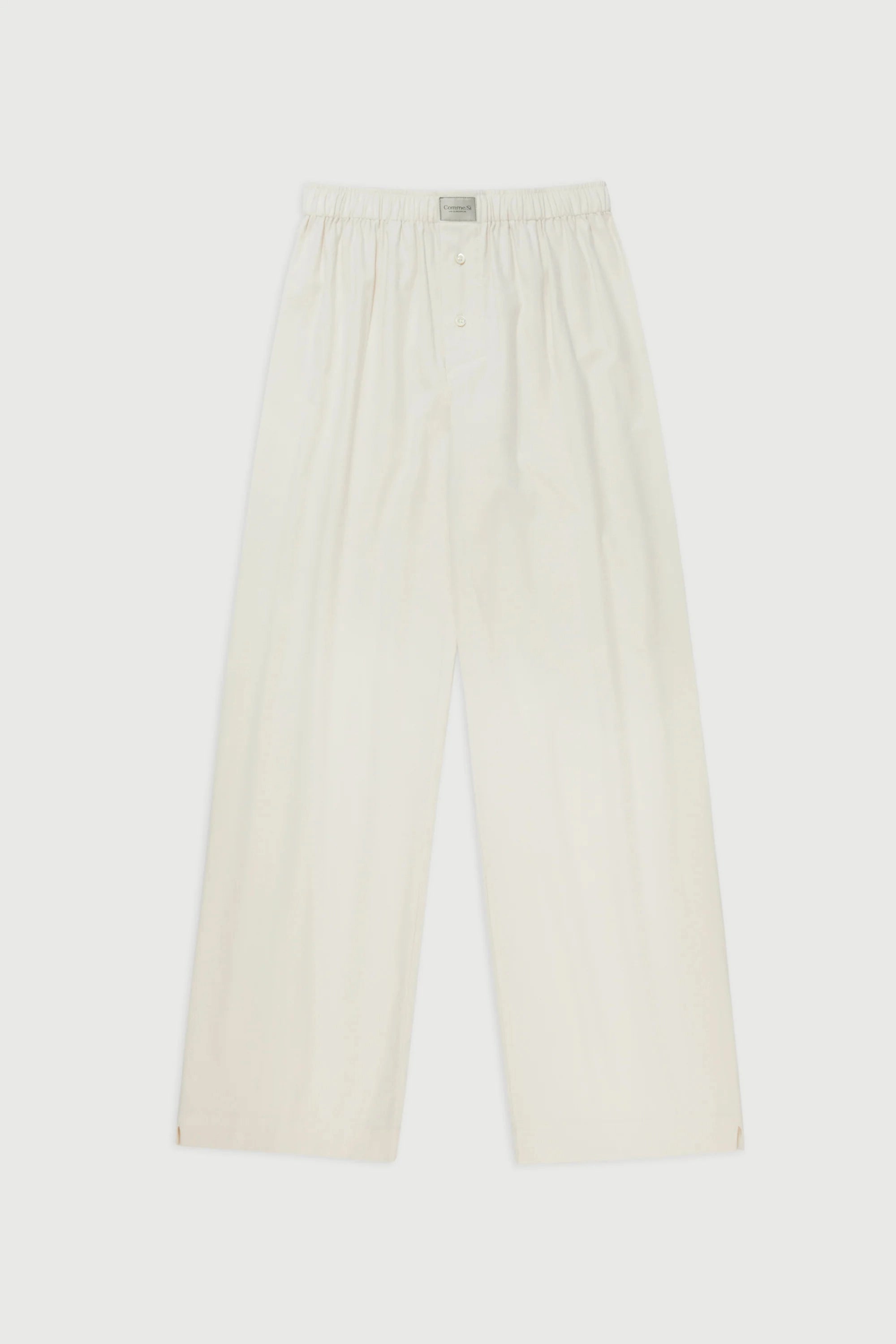 Beige pants on a white background