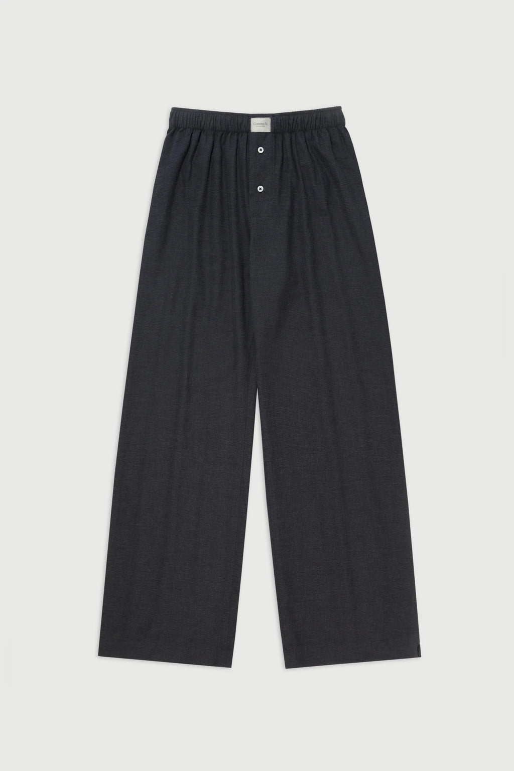 La Boxer Alta Cotton Flannel in Dark Grey Twill by Comme Si