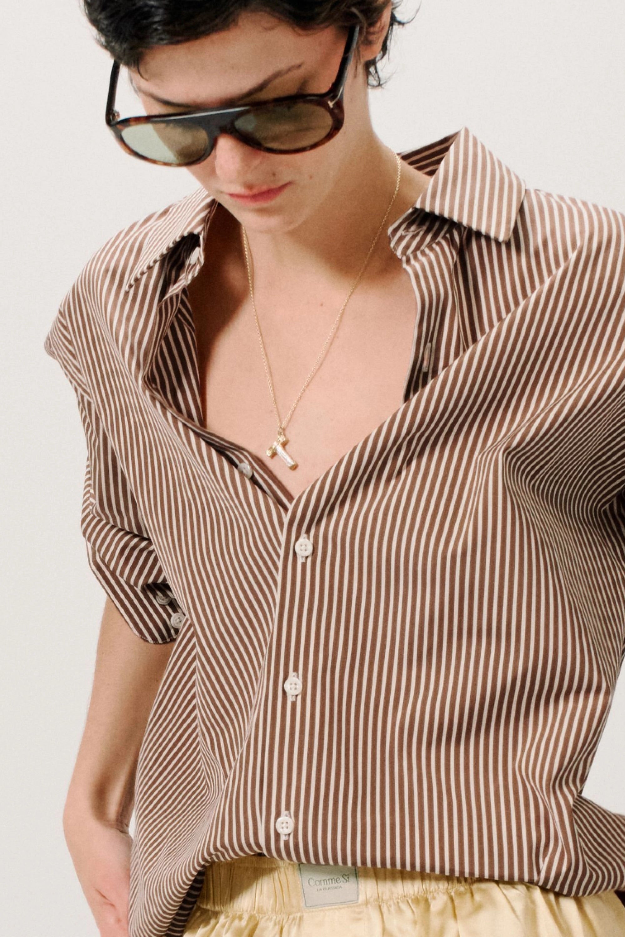 La Shirt Classica in Cortado Stripe by Comme Si