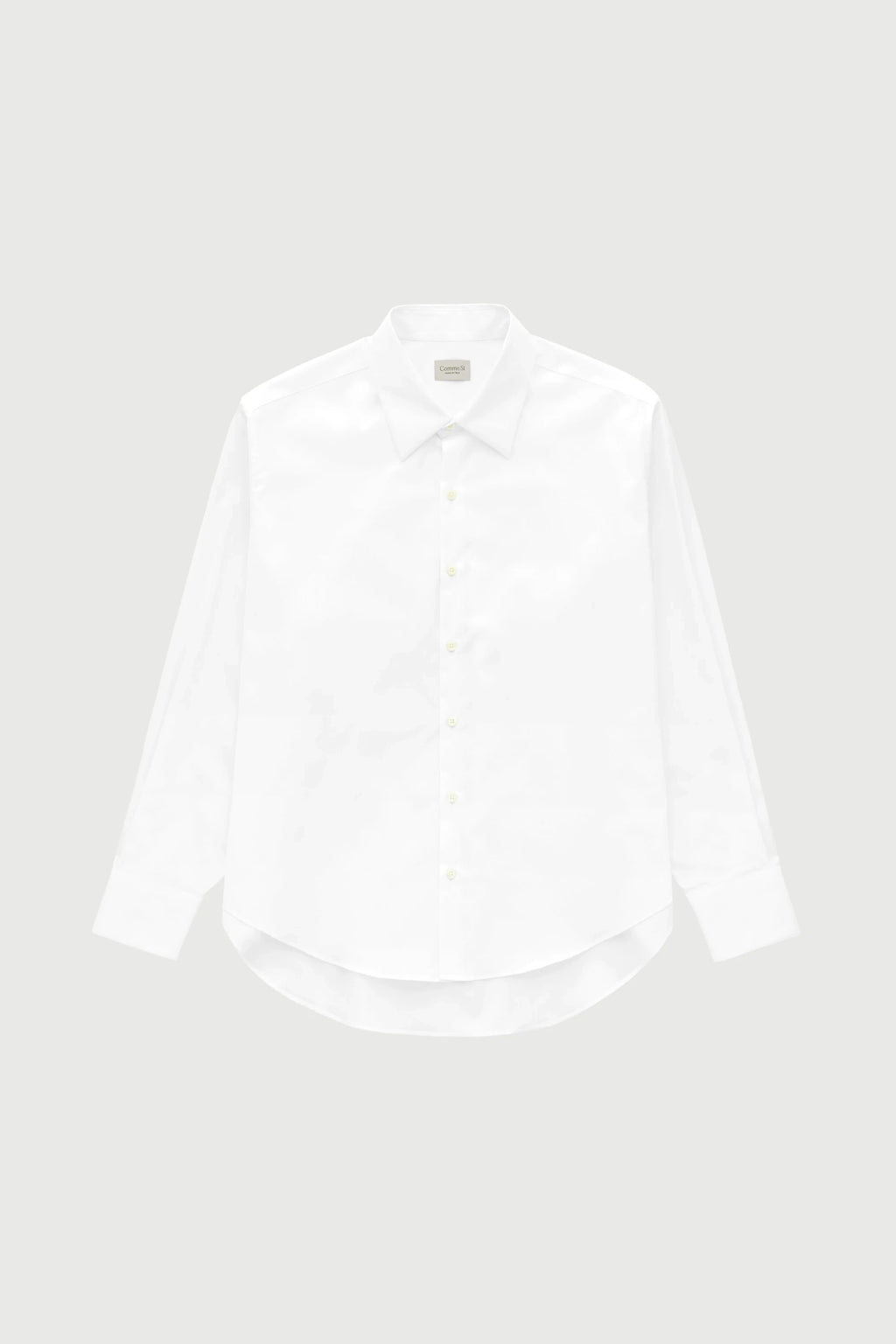 White shirt on a light gray background