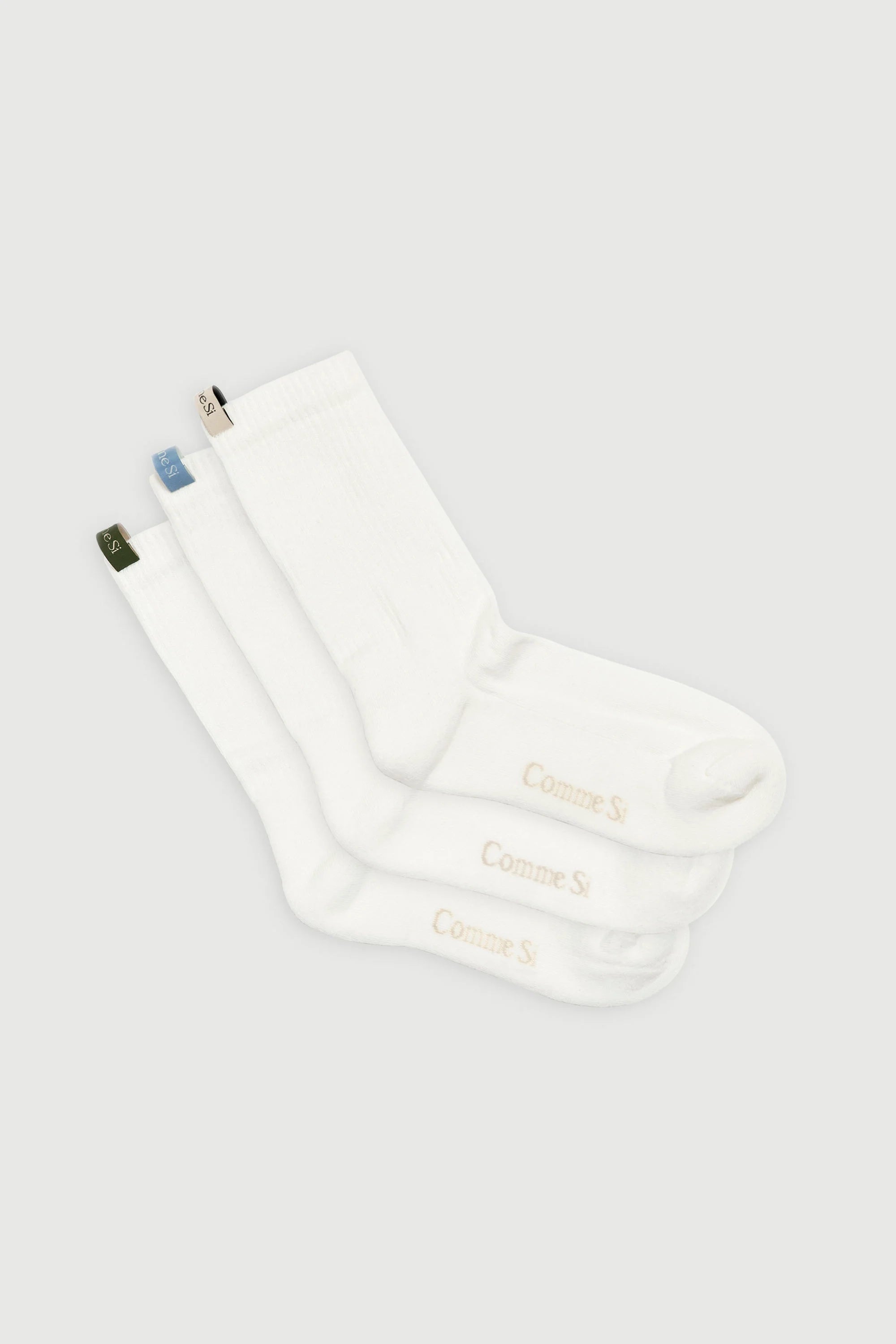 The Tube Sock in White by Comme Si