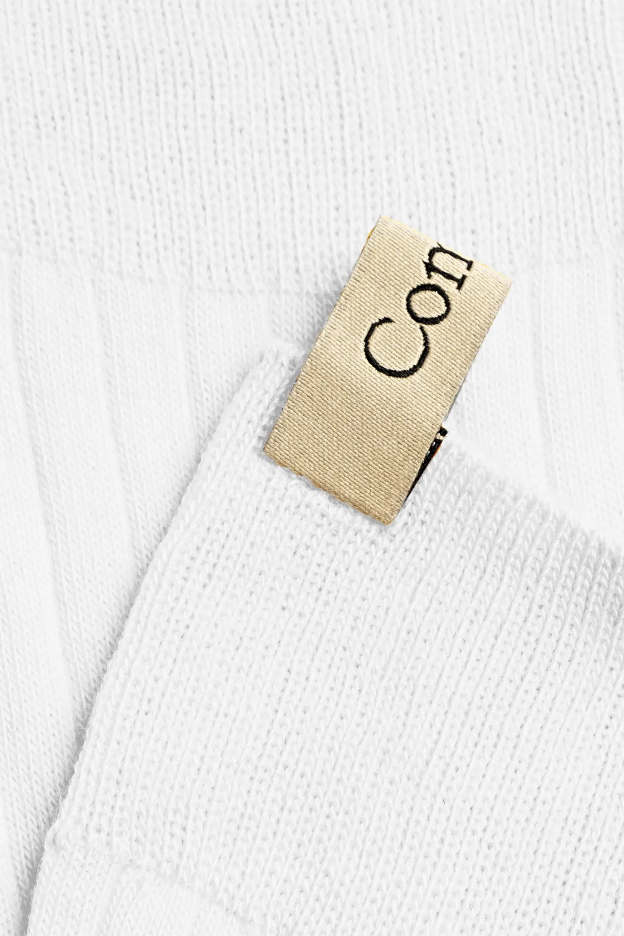 The Yves Sock in White by Comme Si