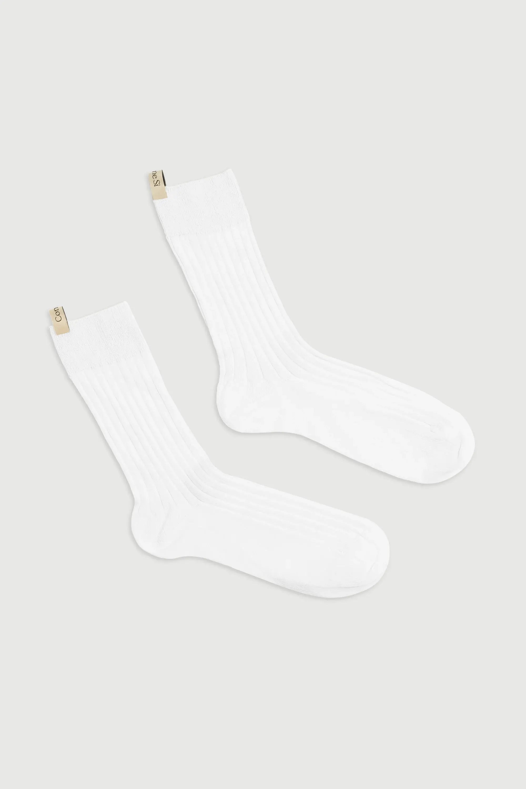 The Yves Sock in White by Comme Si