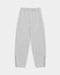 CORDERA Lounge Pants in grey with a relaxed, straight silhouette and zippered hems.