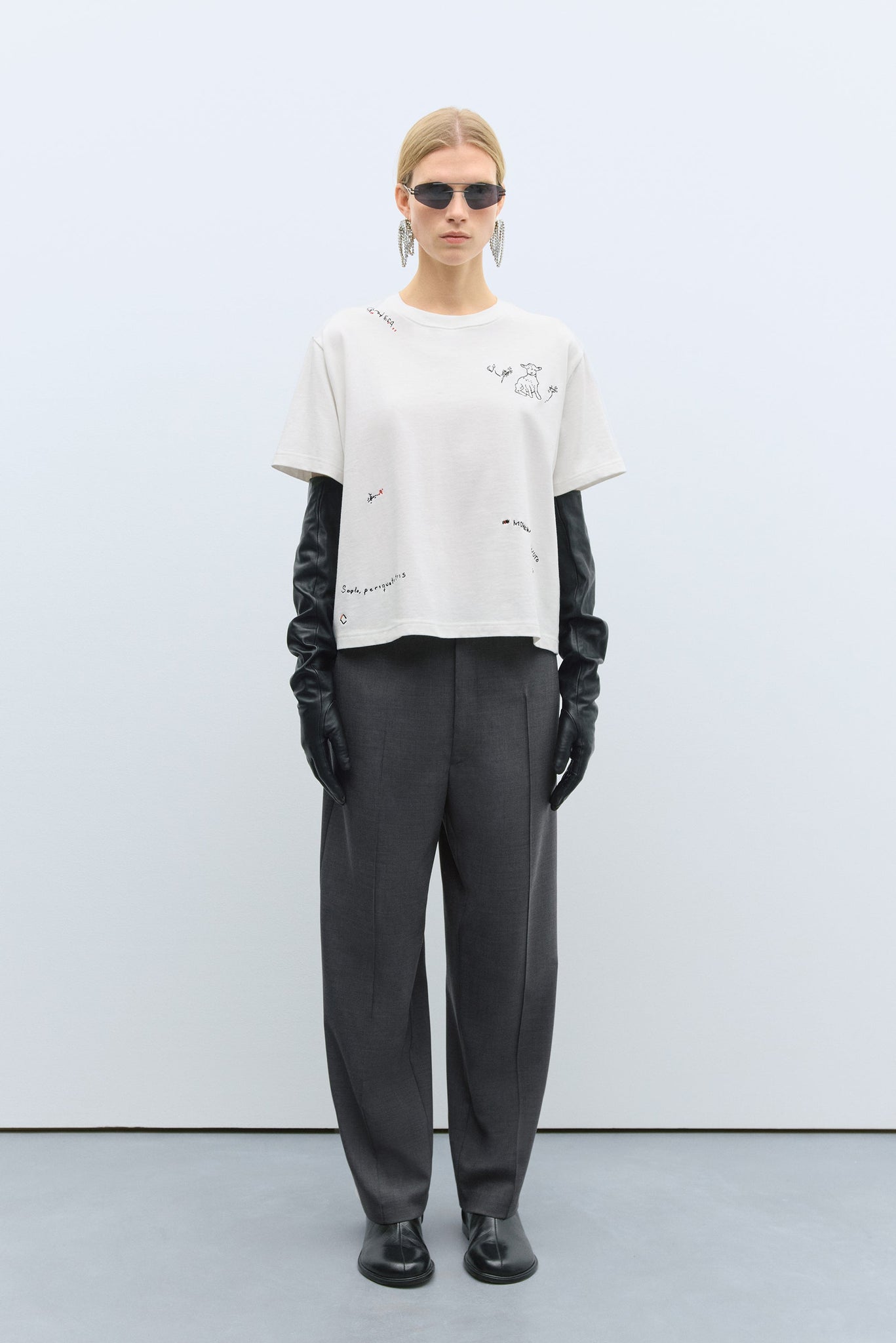 Instante Embroidered TShirt White