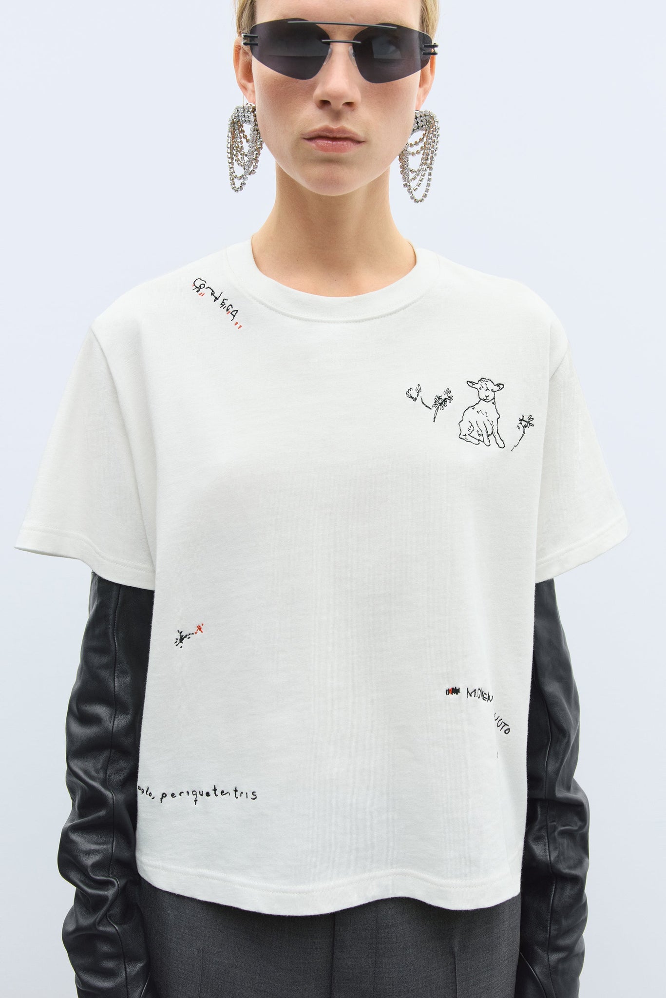 Instante Embroidered TShirt White