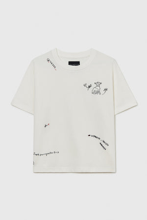 Instante Embroidered TShirt White
