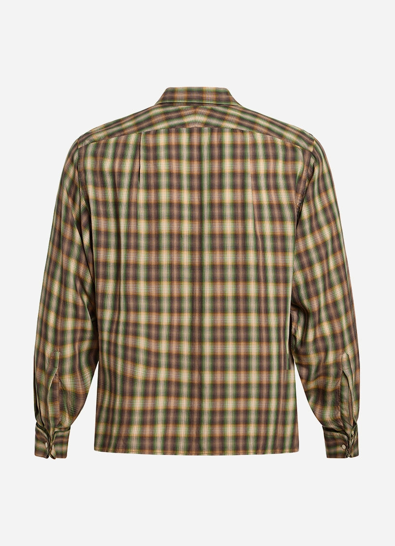 Plaid shirt on a white background