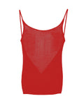 Front view of Kipling Backless Tank in Rosso Corsa by EMILY DAWN LONG