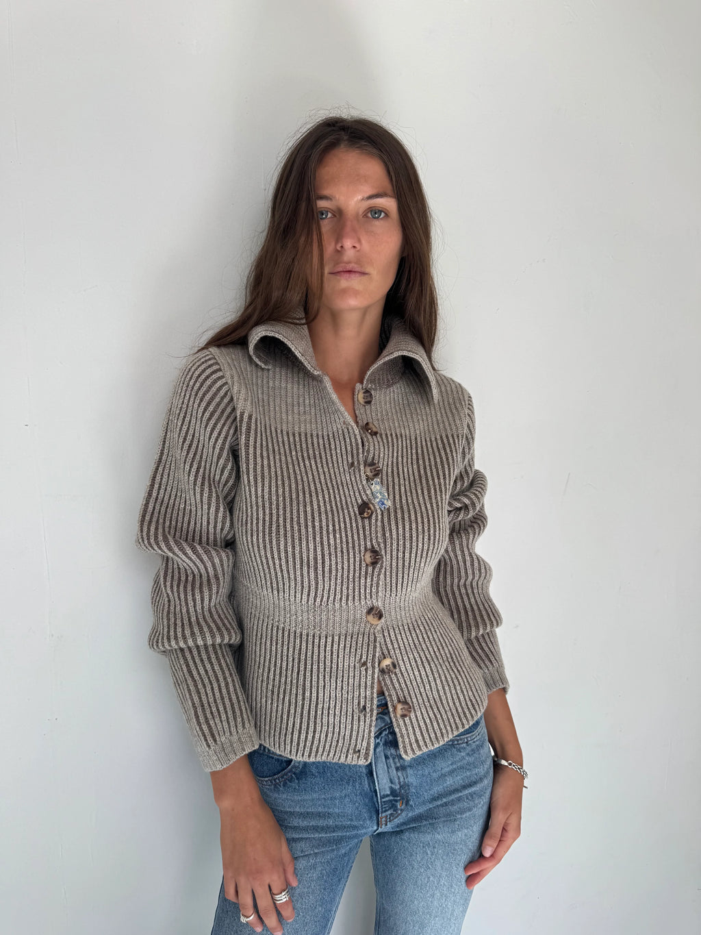 Marit Highland Waisted Wool Sweater by EMILY DAWN LONG