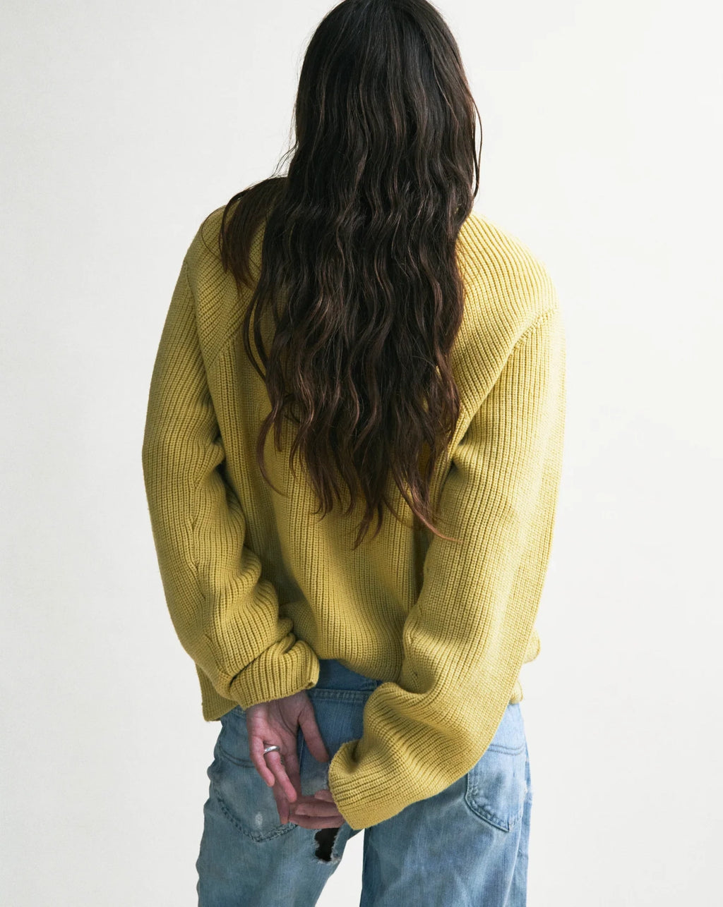 Ribcage Crewneck in Kem by EMILY DAWN LONG