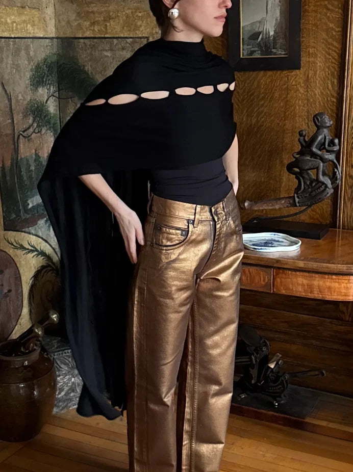 River Shawl in Black by EMILY DAWN LONG