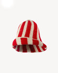A Hat Named Wanda in Rosso Corso Stripe by EMILY DAWN LONG