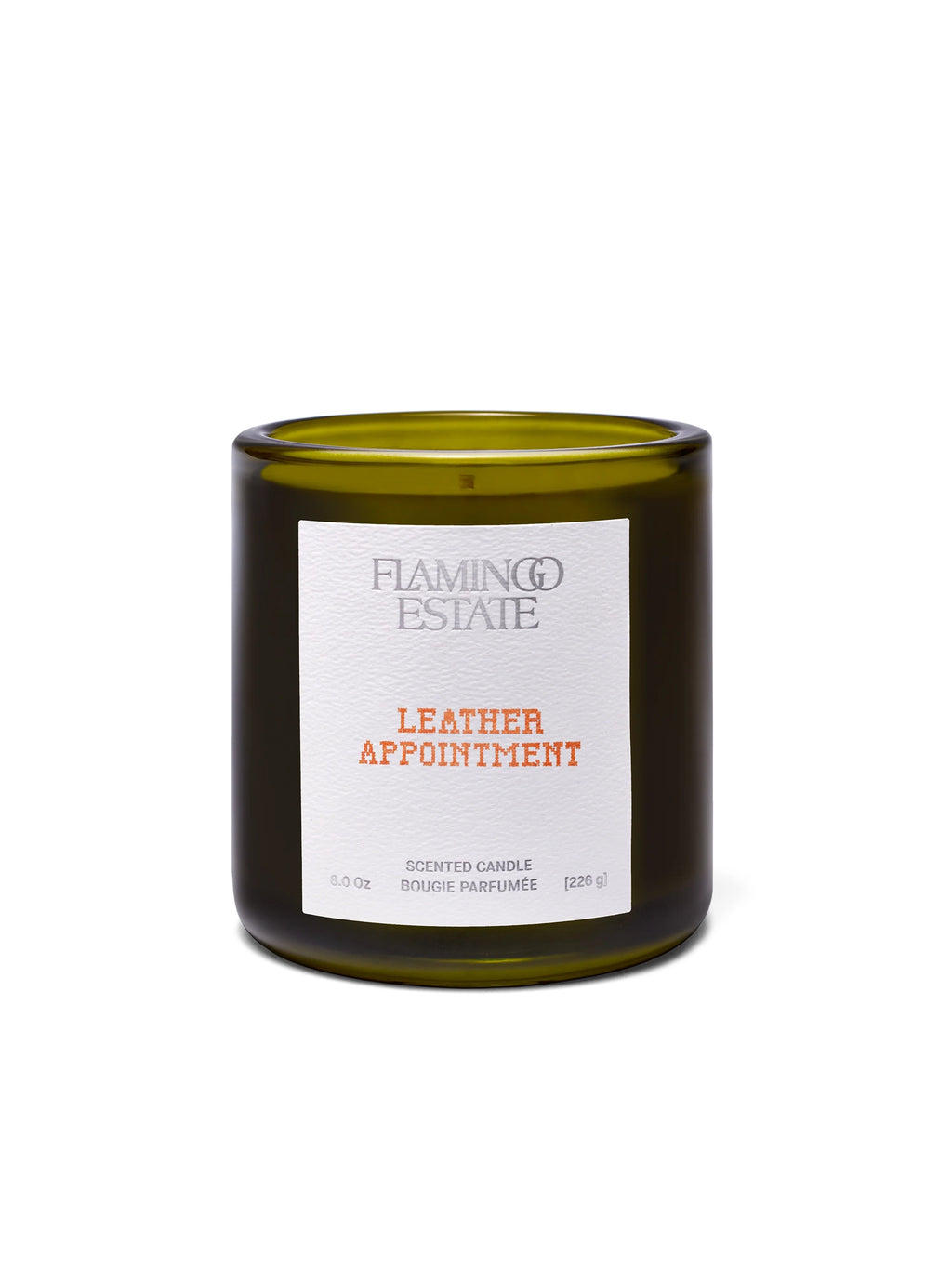 Leather Appointment Candle by Flamingo Estate
