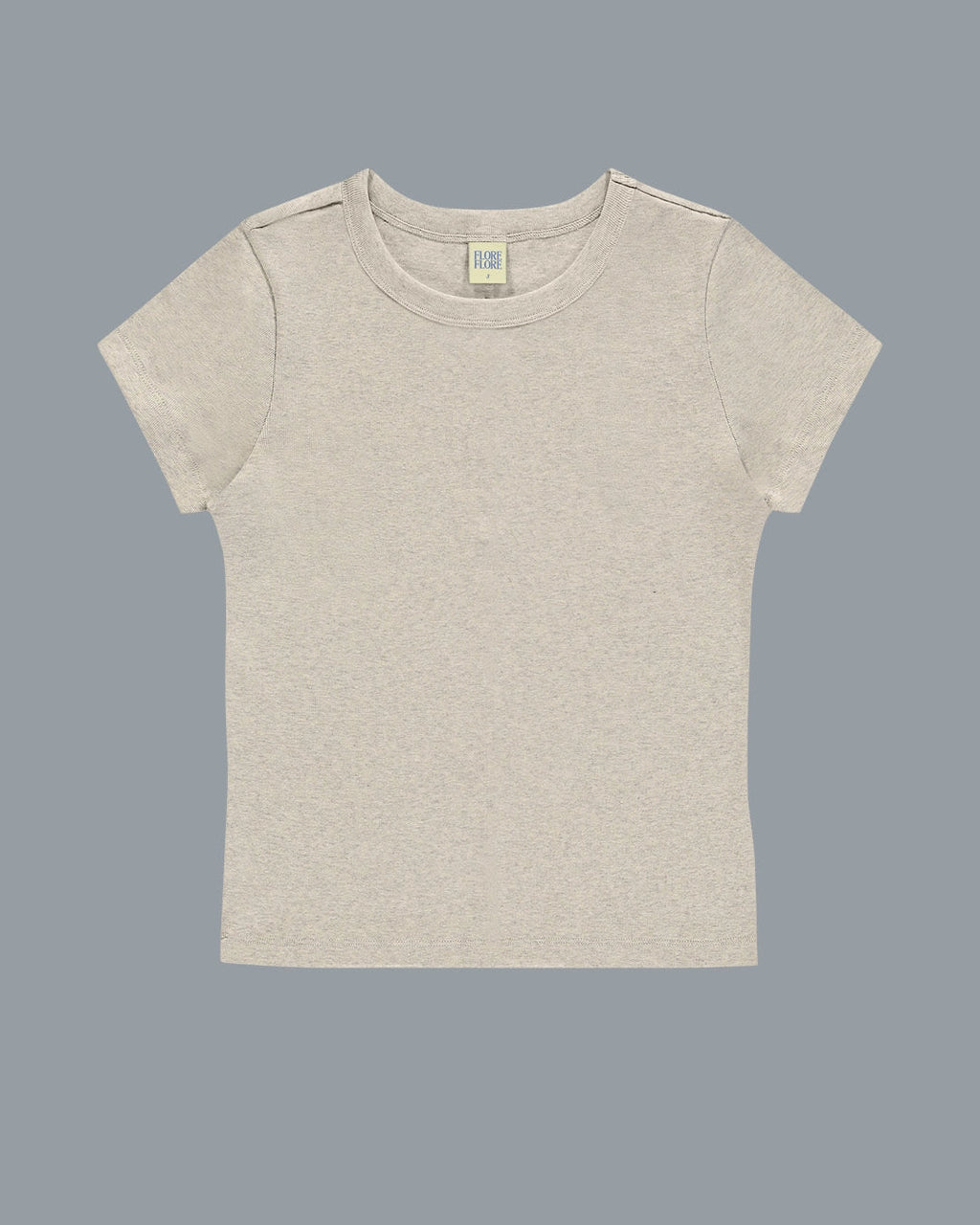 Car Baby Tee in Heather Grey by FLORE FLORE