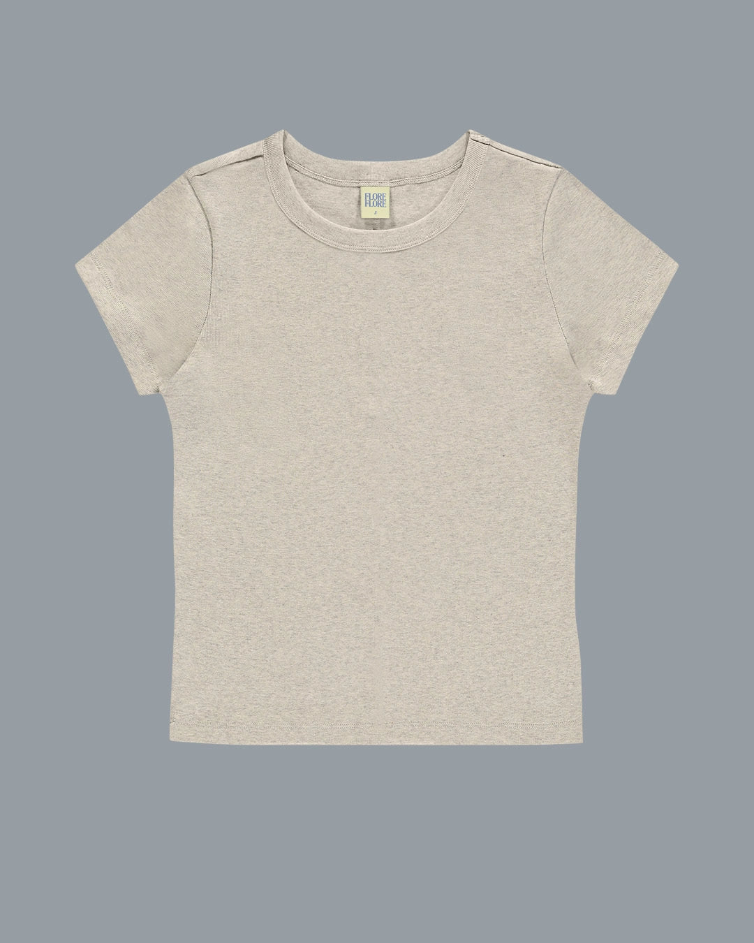 Car Baby Tee in Heather Grey by FLORE FLORE
