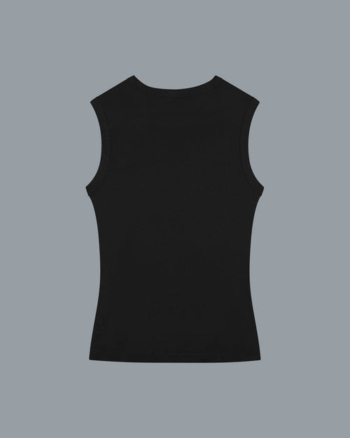 Esmé Tank LW in Black by FLORE FLORE back view