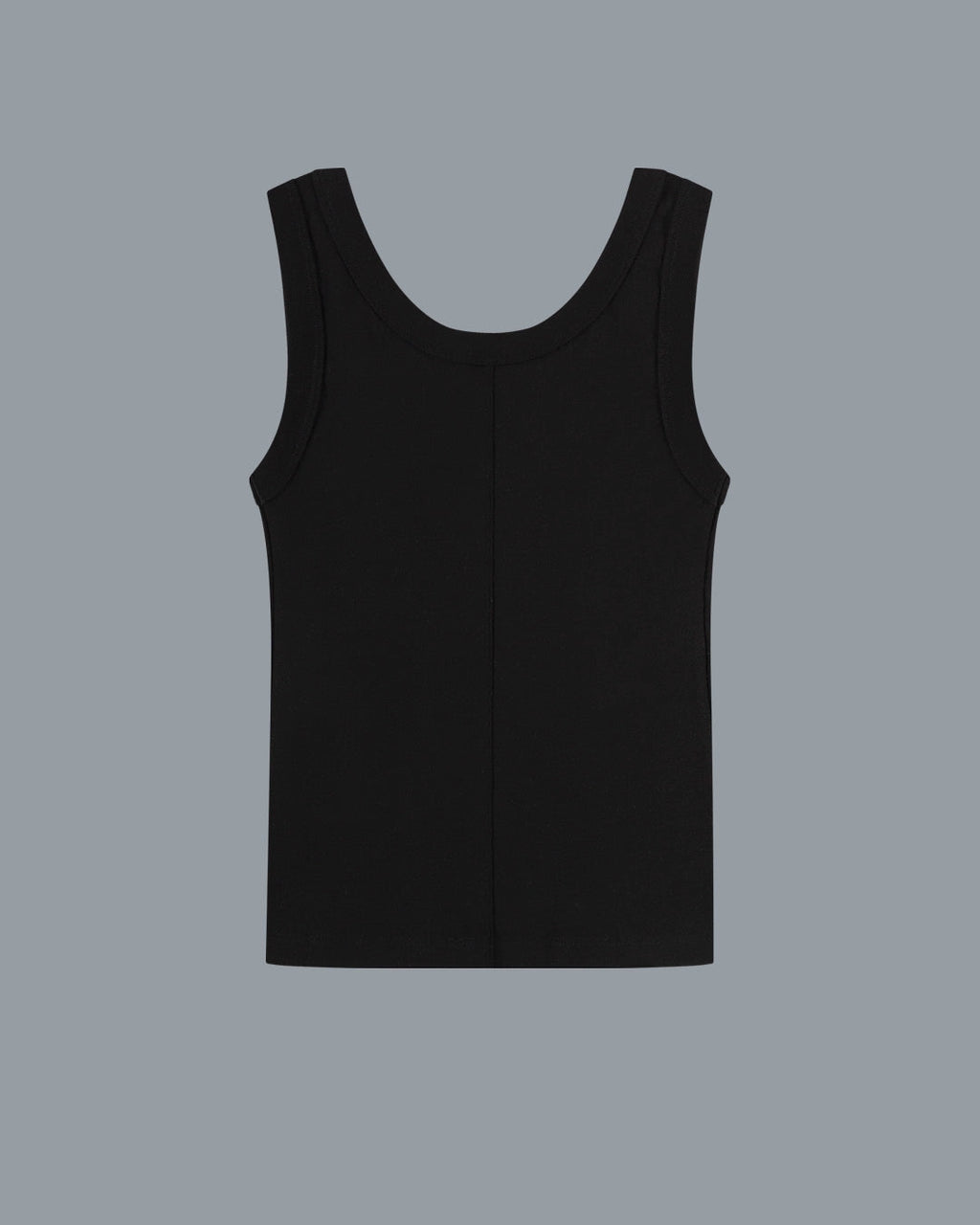 Back view of Hillie Tank in Black by FLORE FLORE