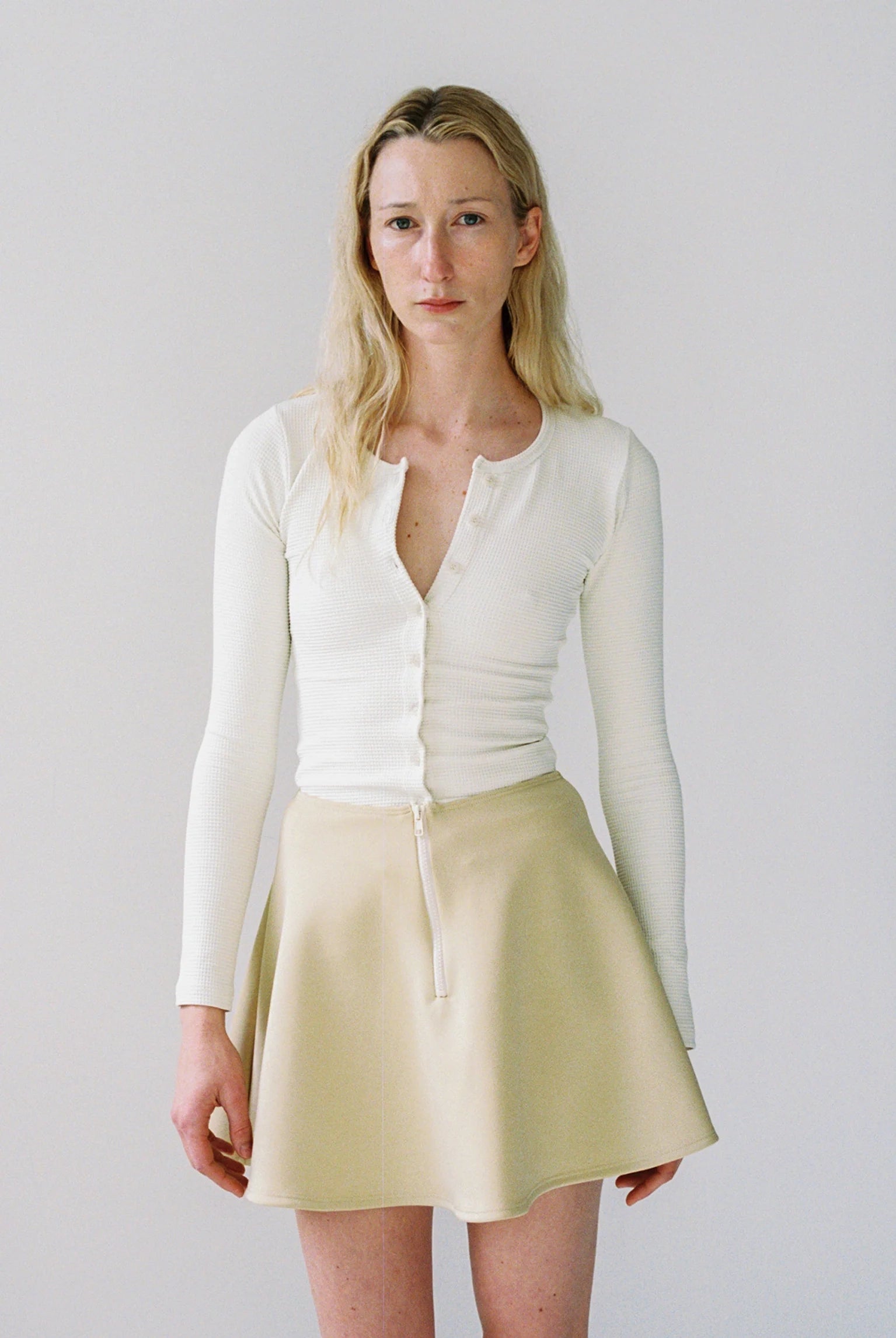 Thermal Sophie Cardigan in Natural by Gil Rodriguez