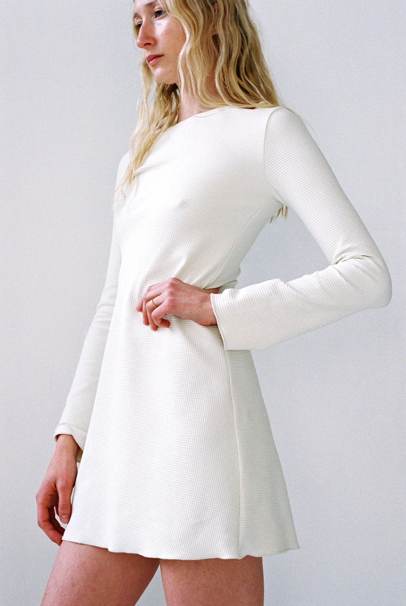 Thermal Elektra Dress in Natural by Gil Rodriguez