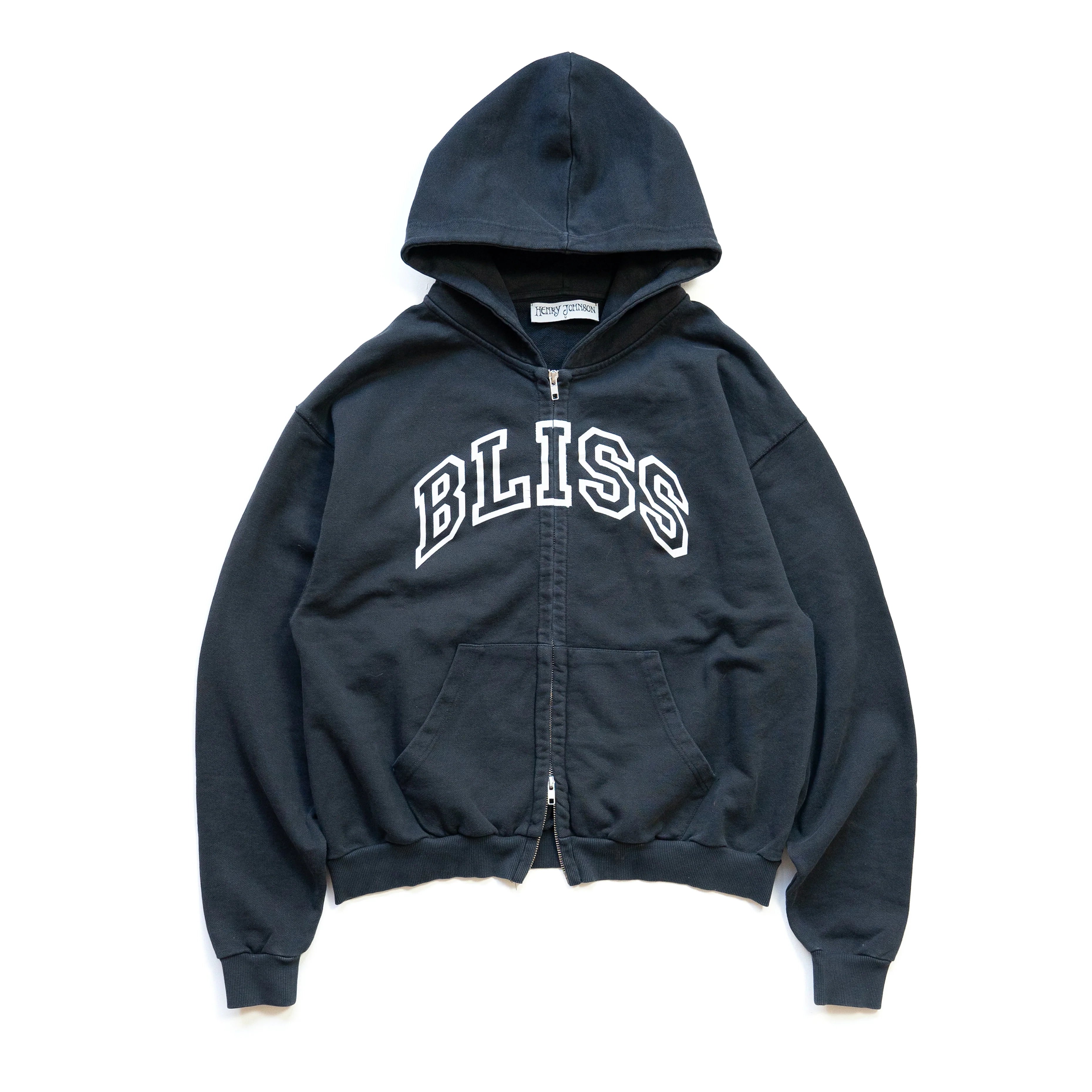 BLISS Zip Hoodie in Black by Henry Johnson