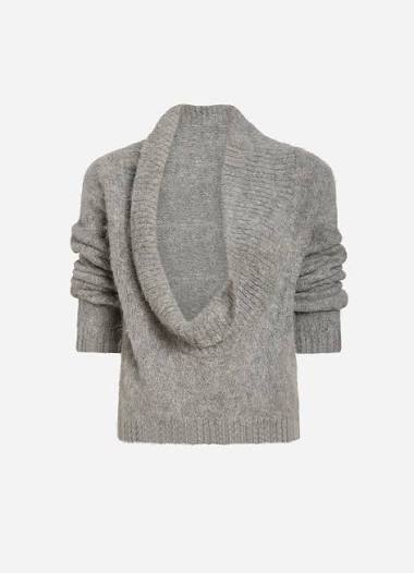 Sonko Reversible Sweater in Heather Grey by EMILY DAWN LONG