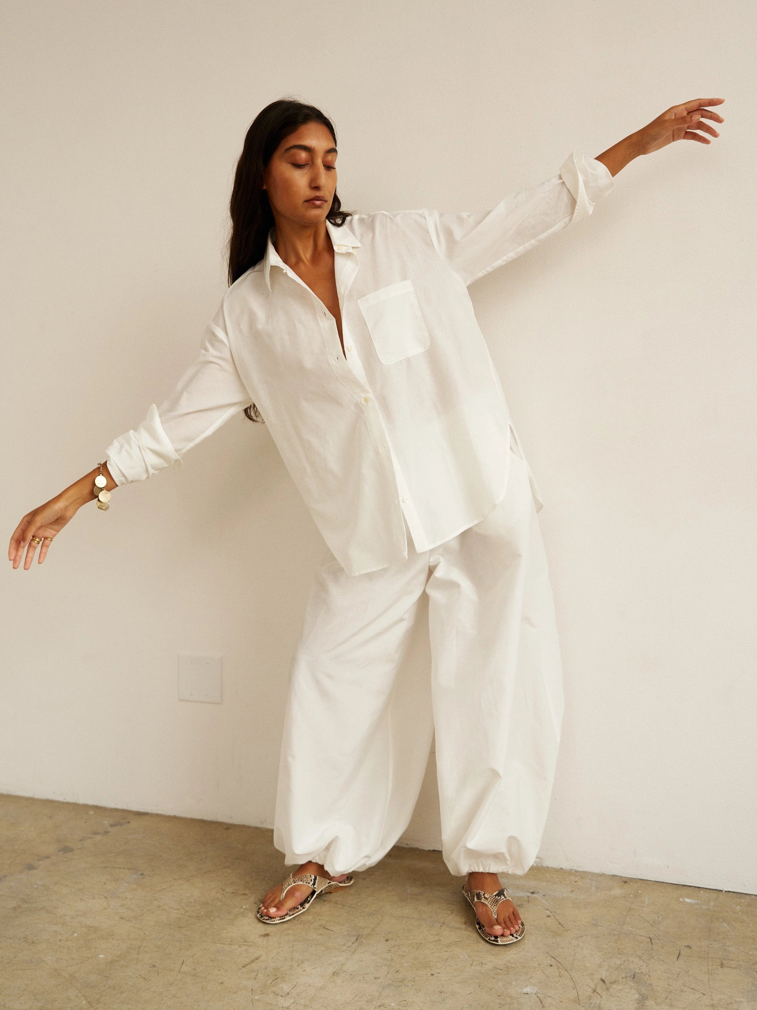 The Balloon Pant in White by Jamie Haller
