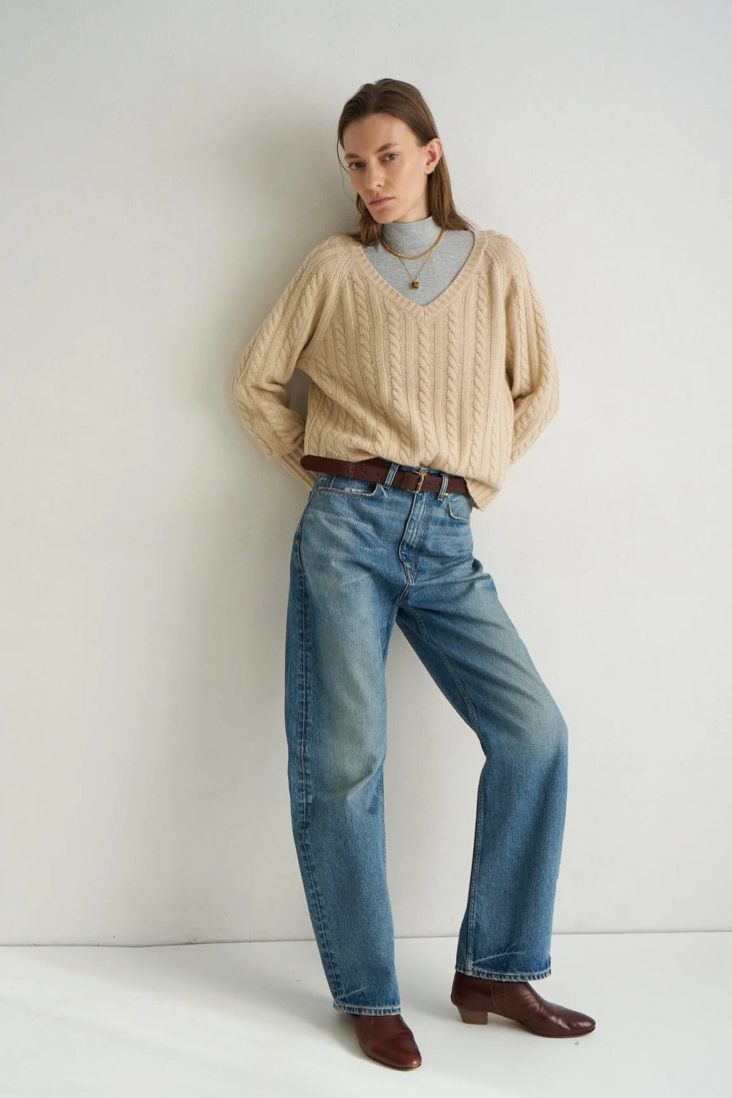 The Fan Jean in Borrego Indigo by Jamie Haller