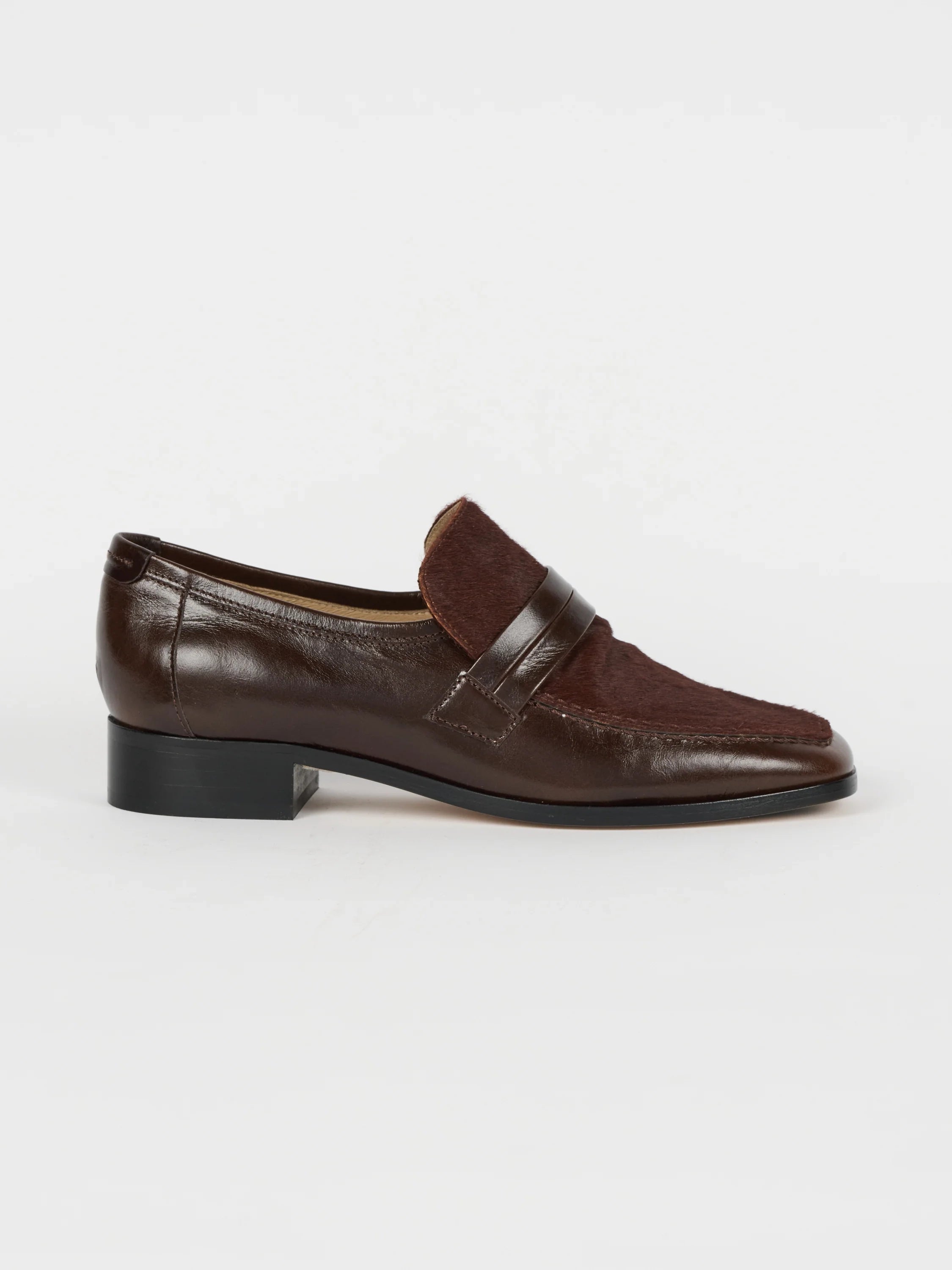 The Mod Loafer in Ponyhair Burgundy by Jamie Haller