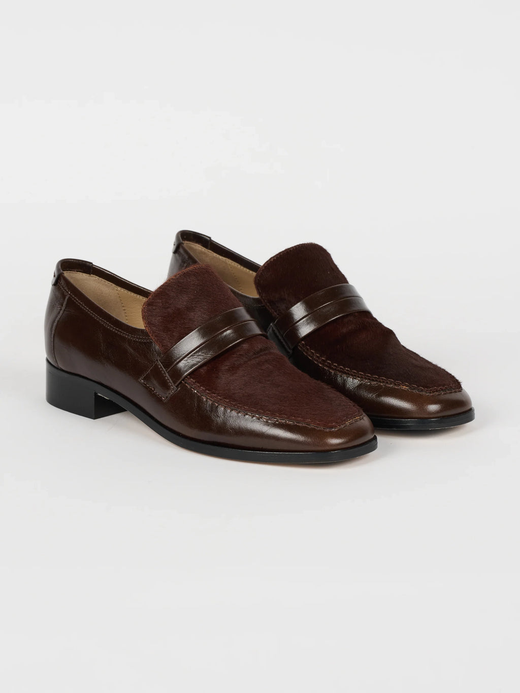 The Mod Loafer in Ponyhair Burgundy by Jamie Haller