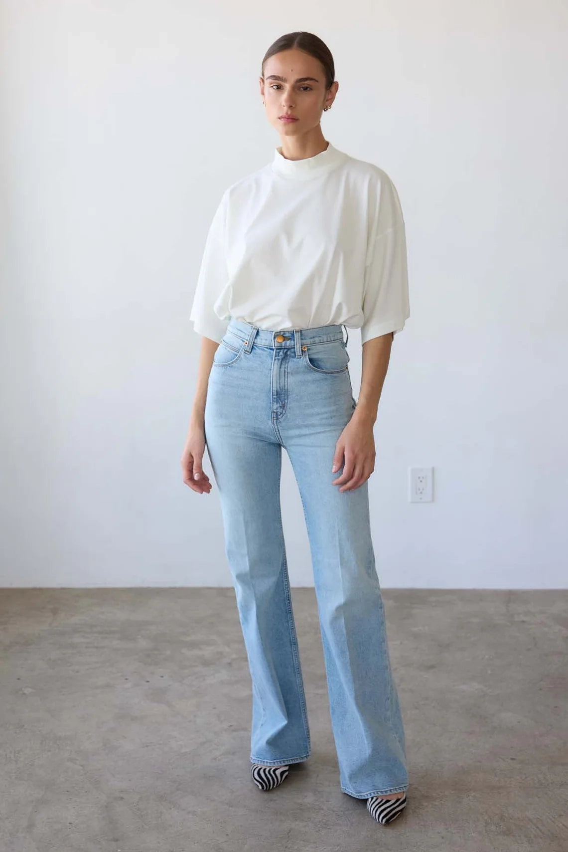 The Pitch Tee in Natural White by Jamie Haller