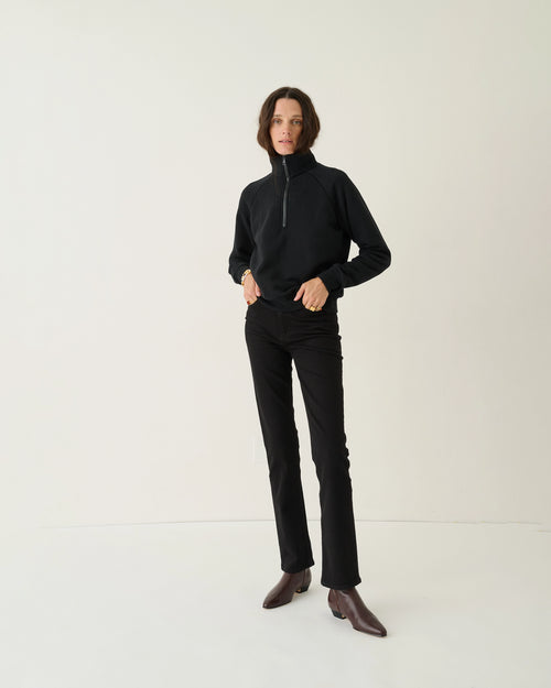 Slim Stovepipe Jean in Black by Jamie Haller