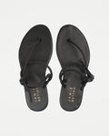 Jamie Haller String Theory sandal in black.